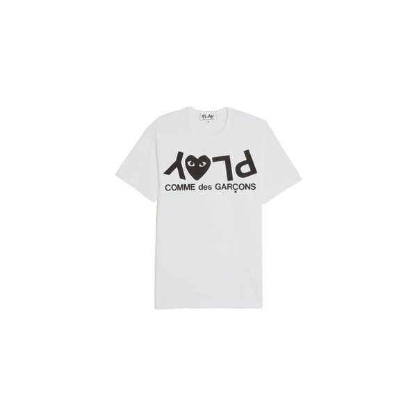 26SS 여성 플레이 로고 티셔츠 화이트 AX-T068-051-1