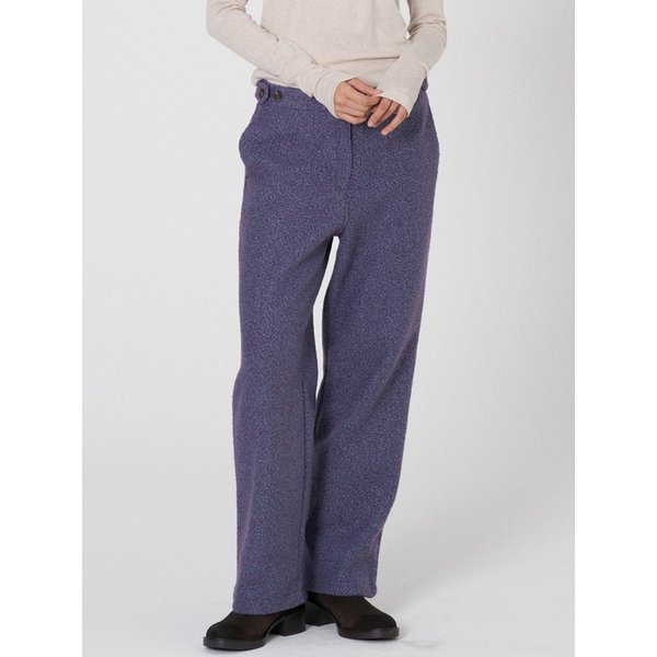 Fluffy boucle slacks - Purple