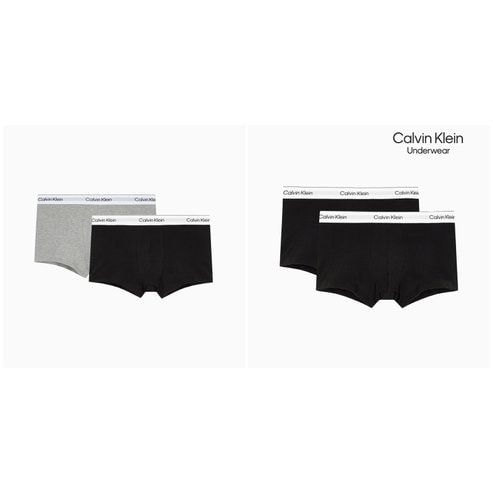 Calvin Klein Underwear 25SS NEW 남성 아이콘 코튼 스트레치 심리스 웨이스트 밴드 2PK  SET 2종 택 1 (NB4391-UJH/UB1)