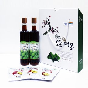 청송 토종산매실 액기스선물세트(375ml *2병 ) 3박스