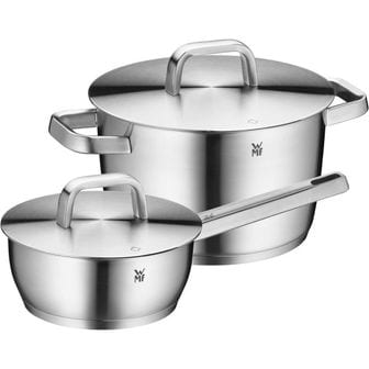 WMF 영국 wmf 후라이팬 WMF Iconic Induction 2-Piece Saucepan Set with Metal Lid Polished Cromar