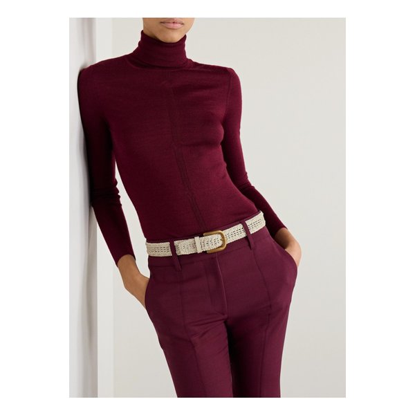 아이보리 위빙 가죽 벨트 1647597350196947