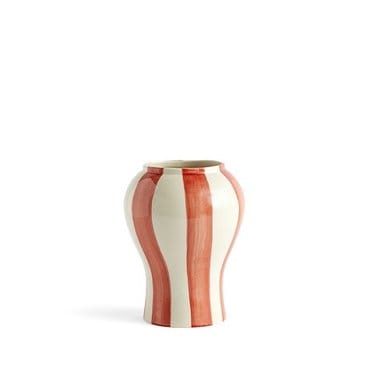 HAY 헤이 HAY Sobremesa Stripe Vase S 소브레메사 스트라이프 베이스 스몰 레드