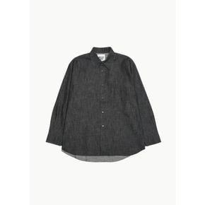 GCG 26FW No.328 Denim Oversized Shirt, Black Denim