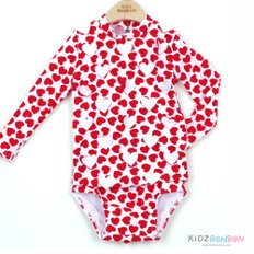 [드라마퀸] 래쉬가드 베이비 셋트 수영복 -발렌타인 (DRAMAQUEEN RASH GUARD BABY SET - VALENTINE (최초판매가:139,000원)