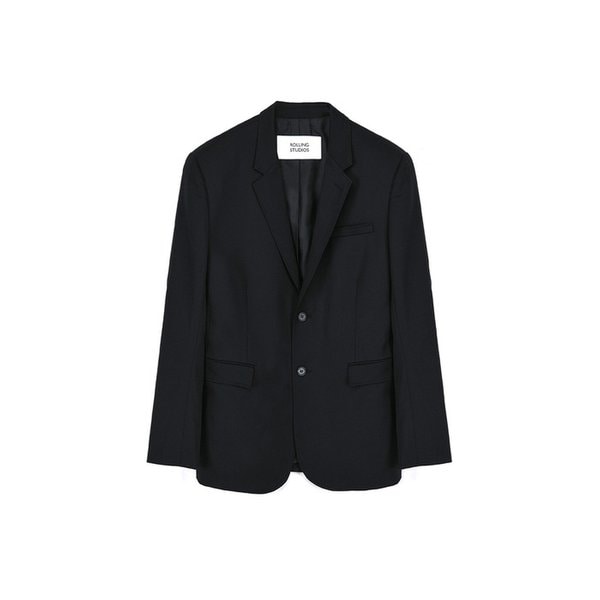 CLASSIC TAILORED JACKET WOOL GABARDINE BLACK