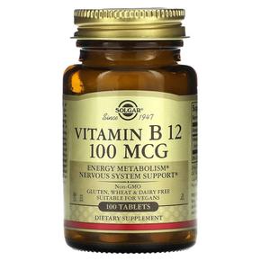 미국직구 Solgar 솔가 비타민B12 Vitamin B12 100mcg 100정