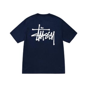 베이직 스투시 티셔츠 네이비 2023 Stussy Basic Stussy T-Shirt Navy 2023