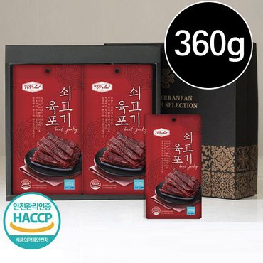  탑셰프 쇠고기육포 360g(30gx12개)/고급케이스