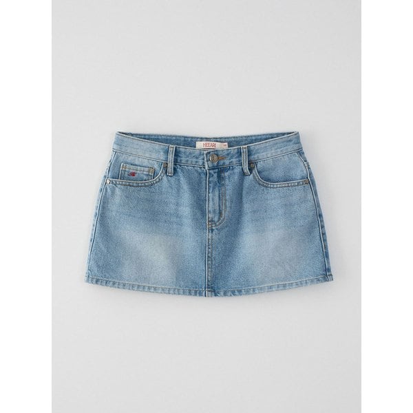 Clair Cotton Mini Skirt_Denim