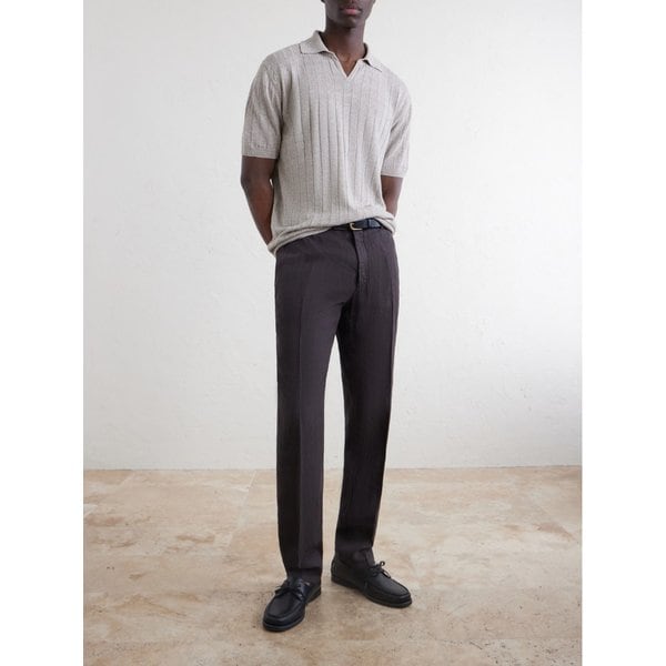 오픈 칼라 리브 폴로 셔츠 46376663163140807