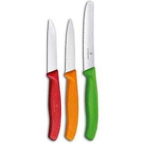 영국 빅토리녹스 과도 Victorinox 3Piece Swiss Classic Paring KnifeSet 스테인리스 스틸 Green