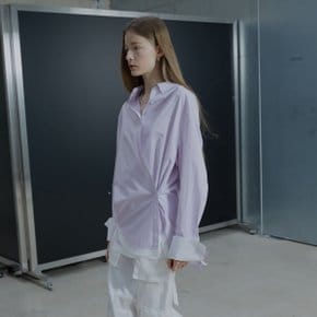 MARIA Double Layered Cuffs Shirts_Lilac