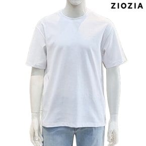 사카리바 조직 베이직 반팔 티셔츠 ADF2TR1903_WT