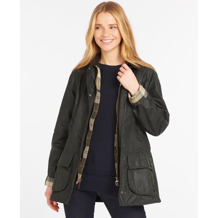 Barbour Beadnell Wax Jacket LWX0667SG91 SSG.COM