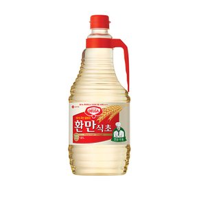 롯데 환만식초 1.8Lx3개 무침 조림 상큼한 육수 냉면 조미료 발효식초 겉보리