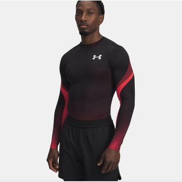 언더아머 HeatGear® 서브리메이티드 크루 남성 컴프레션 긴팔 레시가드 대용[6007631-600]