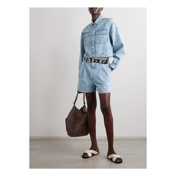 루카 크롭  데님 재킷 라이트 데님 1647597337306594