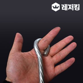 크롬도금 단조팩 실버 20cm 캠핑 텐트 단조펙