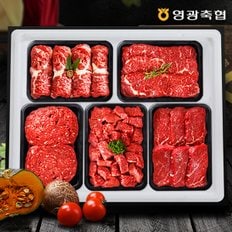 [1/13 순차출고][냉장][영광축협]보리애 한우 등심종합세트5호 3.0kg(등심,안심,채끝,불고기,국거리 각600g,1등급이상)[아이스박스/전용백]