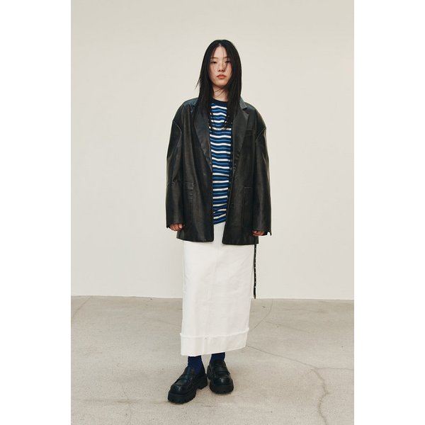 테일러드 신세틱 레더 자켓 9105361109099