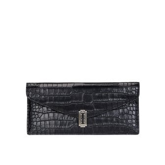 분크 Occam V Long Wallet Croco (오캄 V 장지갑) Black VQB4-1WL408-1BKXX