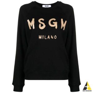 MSGM 엠에스지엠 브러쉬드 로고 맨투맨 (3641MDM513 247000 99)