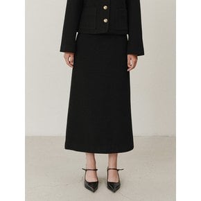 TVF WOOL BOUCLE TWEED SKIRT_2COLORS