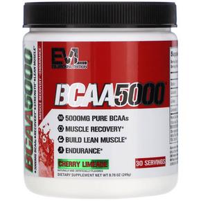 미국직구 EVLution 에볼루션 BCAA 5000 아미노산 체리 라임에이드 249g