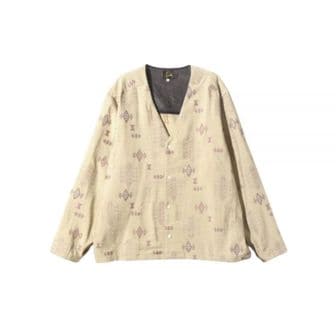 니들스 NEEDLES 니들스 24 V Neck Shirt BEIGE (OT126) (V넥 셔츠)