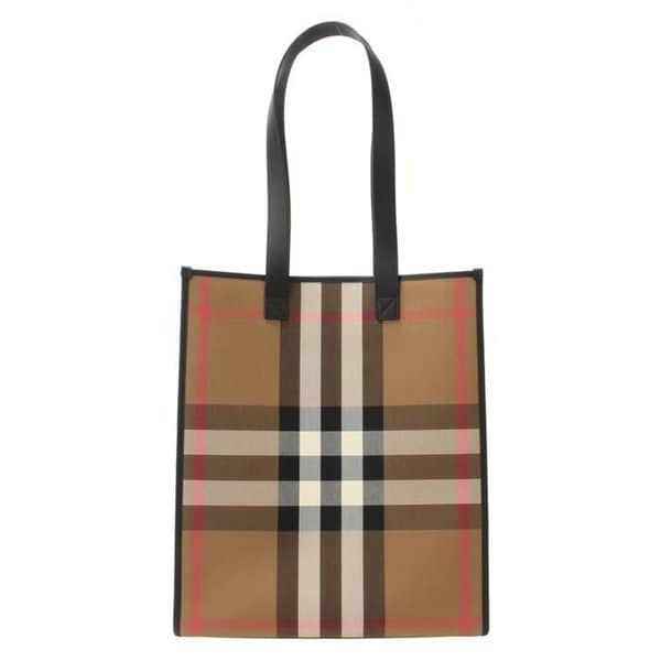 [버버리]캔버스 체크 미듐 북 토트백 / 8084551 1
