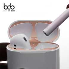 애플 에어팟 철가루방지 메탈릭 스티커 Airpods 1세대 2세대 유선 무선 호환