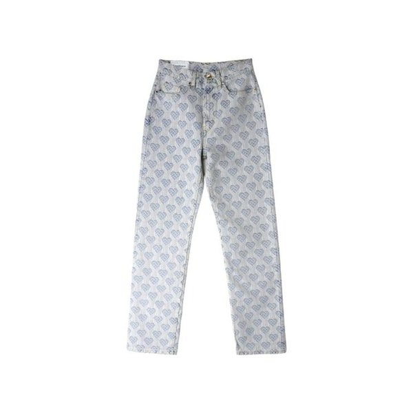 데님 팬츠 CSBW241MRDE025BL WASHED HEART DOM