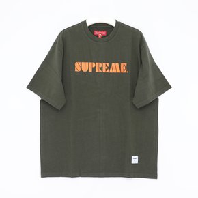 지금발송)슈프림 24SS SS24KN59 GREEN 스텐실 반팔티