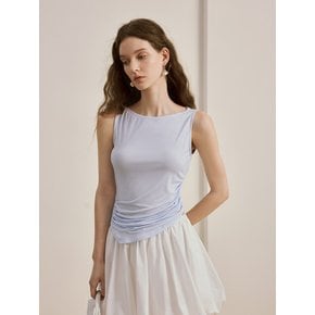 YY_Irregular pleated camisole_2color