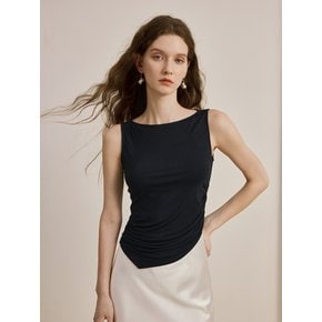 YY_Irregular pleated camisole_2color