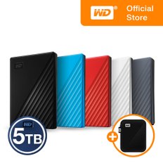 [WD공식스토어/파우치증정/우체국택배] WD NEW My Passport 5TB 외장하드