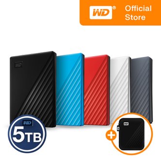 웨스턴디지털 [WD공식스토어/파우치증정/우체국택배] WD NEW My Passport 5TB 외장하드