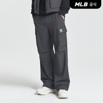 MLB [엠엘비코리아공식] 남성 베이직 스트레치 기모 카고 와이드 팬츠 NY (C.Grey)