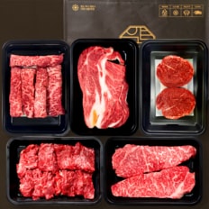 1++ 프리미엄 시그니처 한우선물세트 A 1.5kg 등심 채끝등심 꽃갈비살 안심 특수부위 투뿔한우 구이용 국내산 소고기 선물세트(근내지방도 7이상)