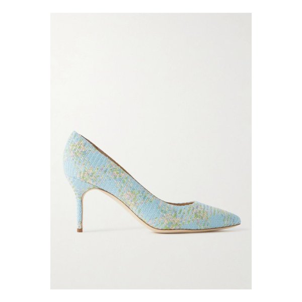 Bb 우븐 펌프스 70mm 라이트 블루 1647597351901304