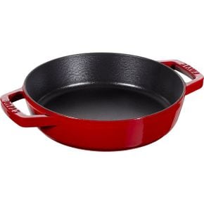 일본 스타우브 냄비0108 staub 스토우브  양손 팬 체리 20cm 스킬렛 주물 법랑 IH 지원 [일본 정