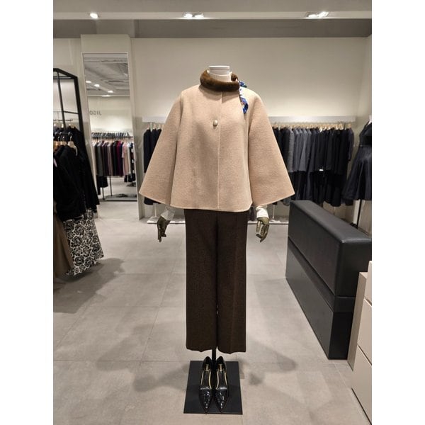 [파주점] 울 캐시미어 벨 슬리브 숏 핸드메이드 코트 JRAA0CTC13