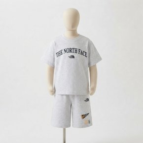 노스페이스 키즈 키즈 캠프플래그 크루세트 HEATHER_GRAY NT7US16S