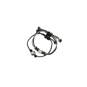 gem string ring set-black