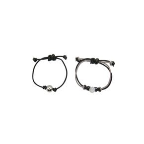 gem string ring set-black