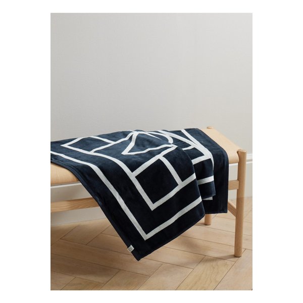 테리 코튼 자카드 비치 타월 네이비 46376663162874074