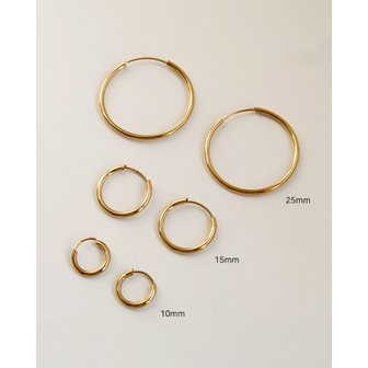 폭스타일 [925 Silver] Basic hoop ring earring (3color) E 189