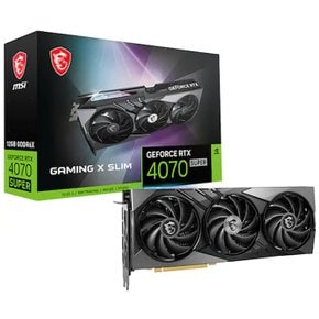 지포스 RTX 4070 SUPER 게이밍 X 슬림 D6X 12GB 트라이프로져3.-