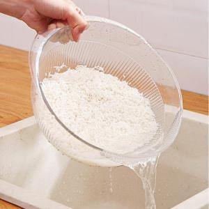 제이큐 쌀 씻는 세척볼 믹싱볼 투명한 채반 손잡이 X ( 2매입 )